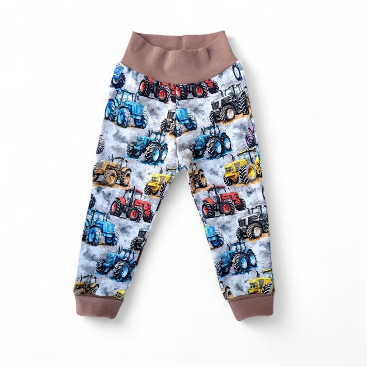 Bukse Fargerike traktorer med brun ribb