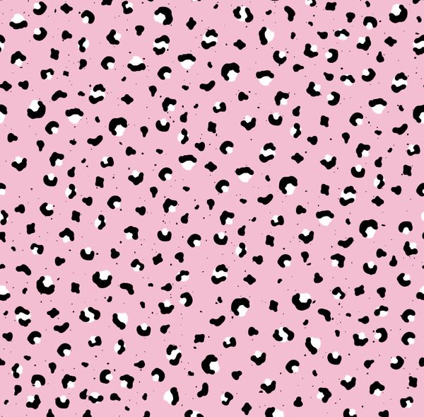 Hovedbilde Rosa Leopard Kombo - Jersey - Metervare