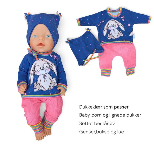 Hovedbilde Dukkesett - tegnekanin