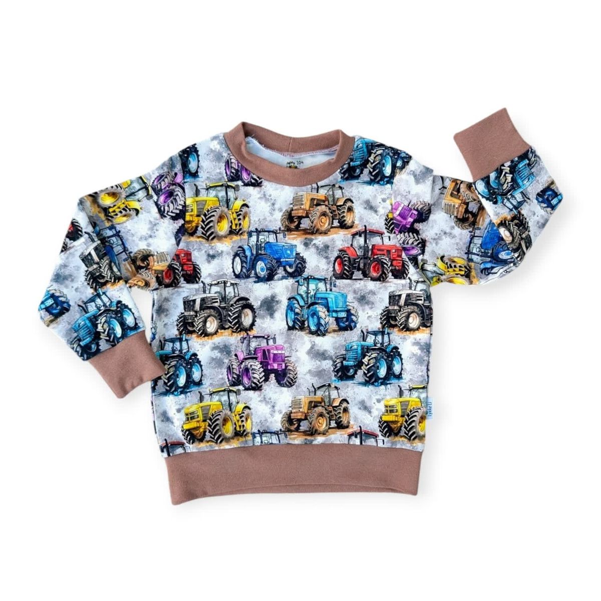 Genser Fargerike traktorer med brun ribb