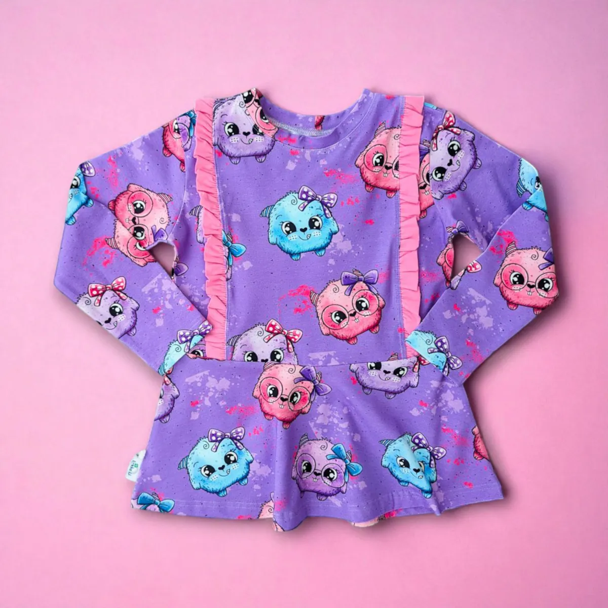 Søte pelsdotter - French Terry - Metervare