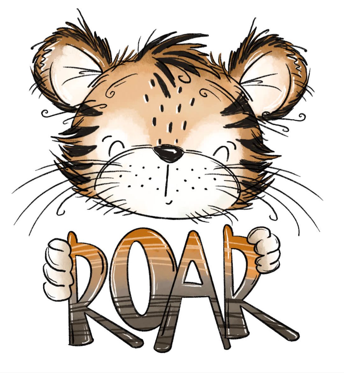 Tiger Roar - DTF Strykemerke